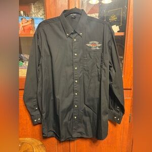 Rivers end Harley-Davidson Black Men's Shirt Size: L